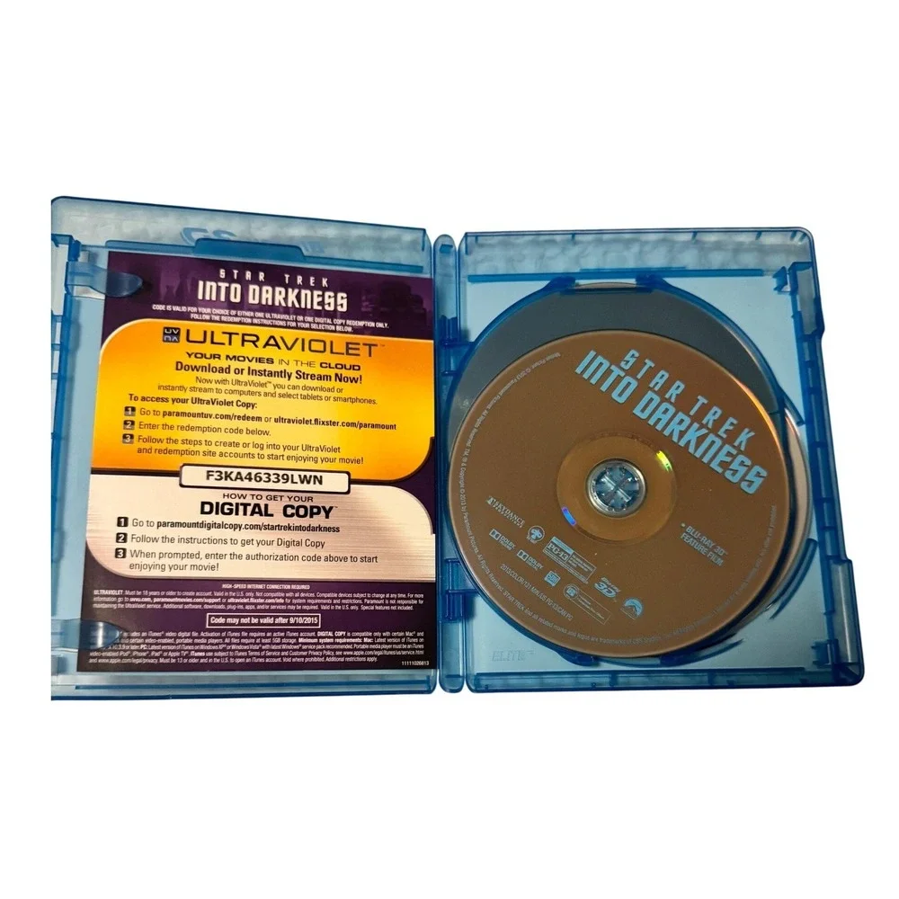 Star Trek Into Darkness 3D Blu-ray Combo Pck (3D + Blu-ray + DVD + Digital) 2013